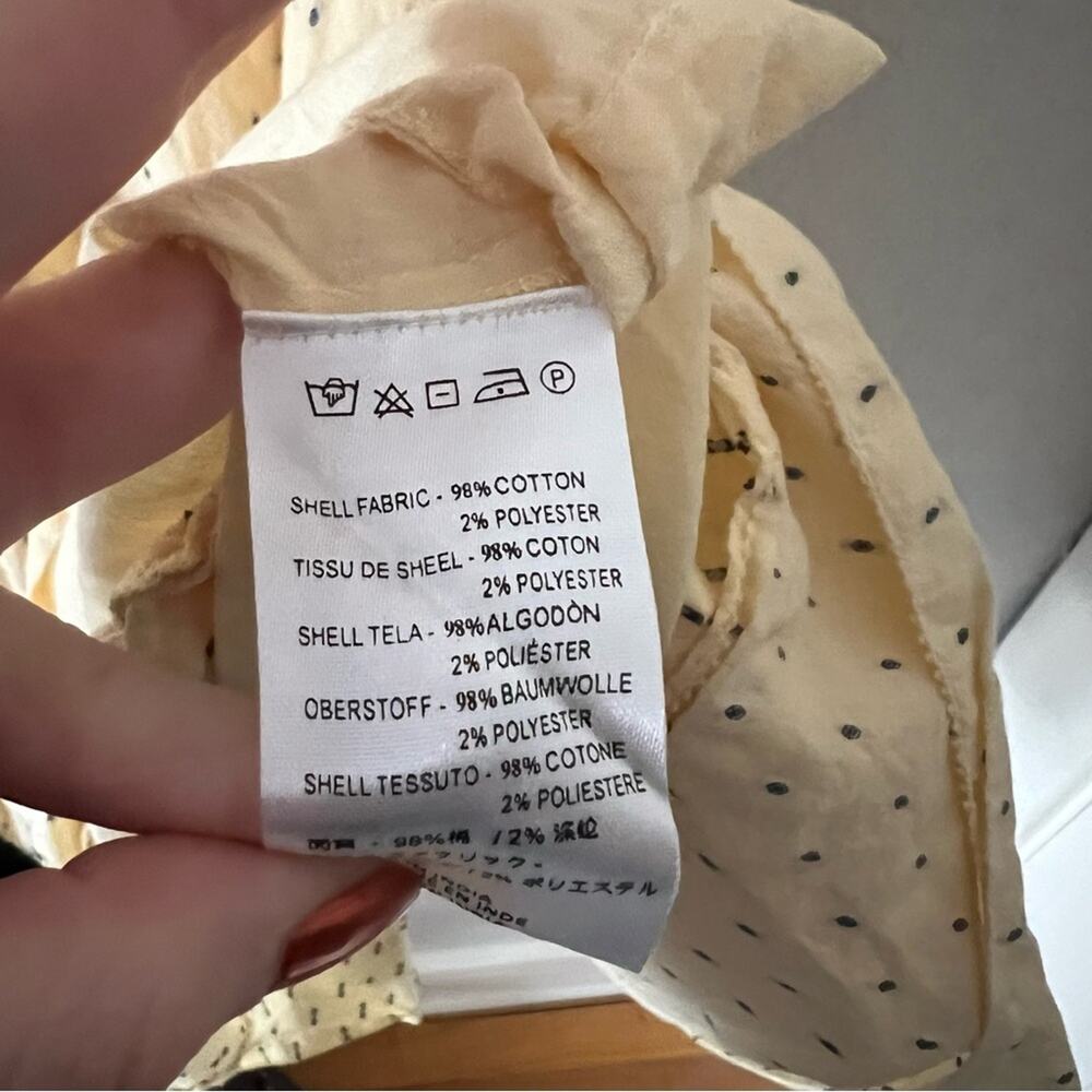 Cleobella Eloise Yellow Polka Dot Ruffle Mini Dress - Picture 7 of 9